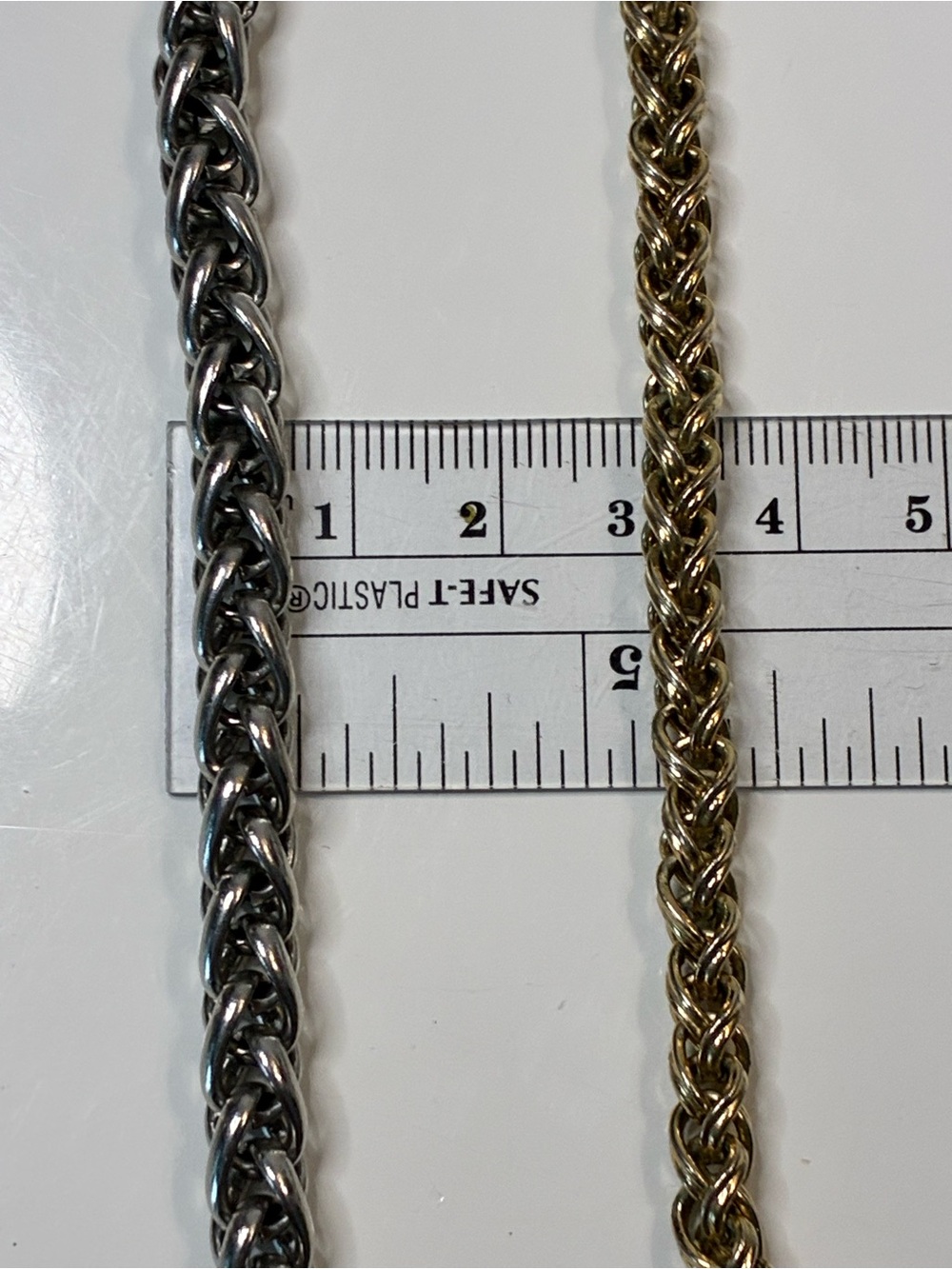Gold and Silver Braided Rope Chain Bracelet High Low Timeless Every Day Easy - Picture 14 of 15